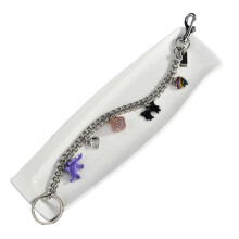Women's Bag Charm Pendant with Detachable Chain, Fashion Metal Accessory for Handbags Wallets Backpacks