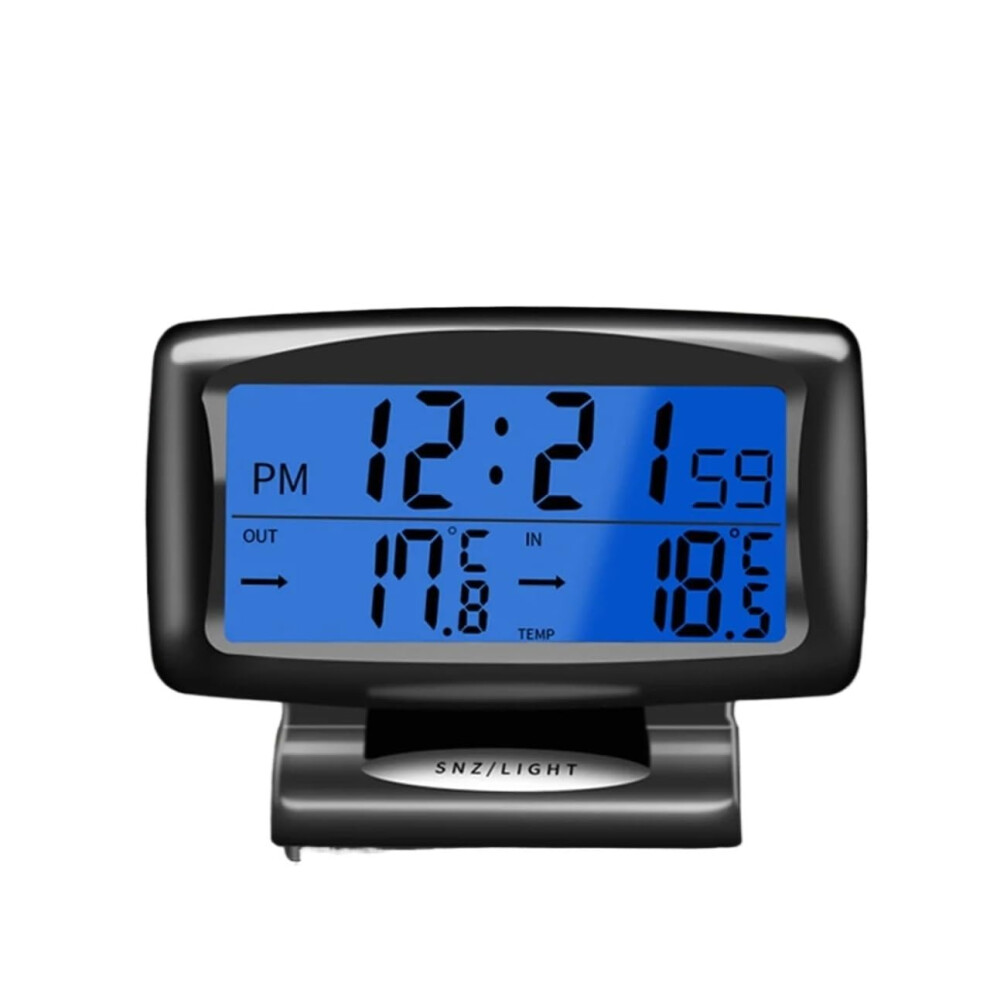 Car Digital Thermometer With Alarm Clock And Backlight Dashboard Display For Vehicle Temperature Gauge 9070919836015