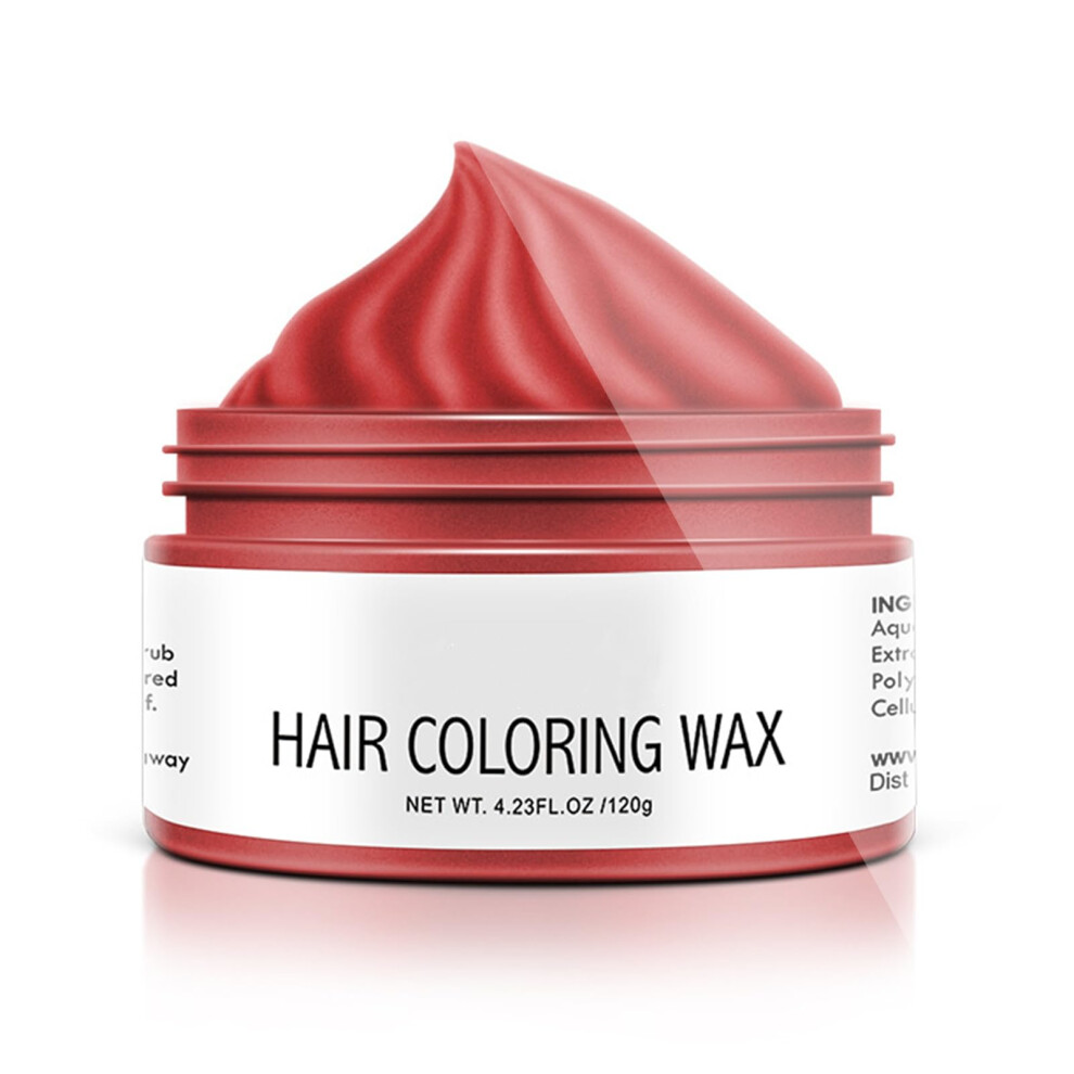 Brown/Cream Temporary Hair Dye Wax 120G Mature Instant Coloring Washable Natural Shade For Stylish Look
