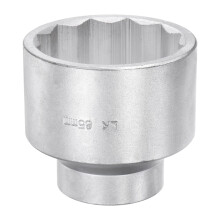 1 Inch Drive 12 Point 65mm Impact Socket Alloy Steel for Heavy Duty Use