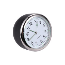 Car Dashboard Clock Quartz Analog with Night Light Definition Dial for Safer Driving Black