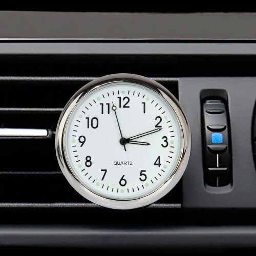 Car Dashboard Clock with Night Light, Definition Dial, Analog Design for Safe Driving 2
