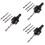 3Pcs Hole Arbor with Drill Bit Metal Mandrel for Drilling 6