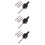 3Pcs Hole Arbor with Drill Bit Metal Mandrel for Drilling 8
