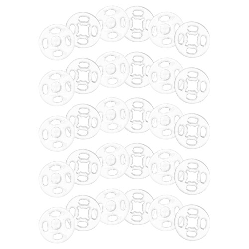 2Stk Transparent Plastikknöpfe Verdeckte Sicherheitsknöpfe Kleidung 1