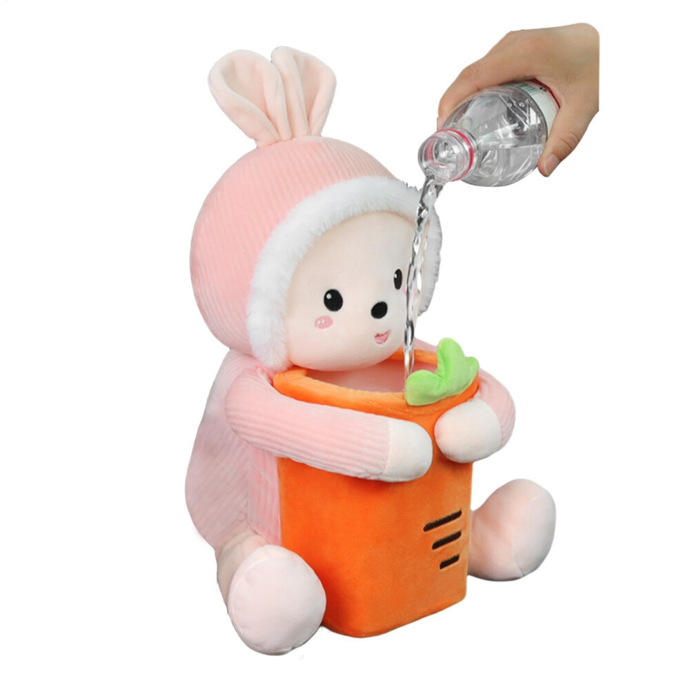 2 In 1 Cute Panda Pig Car Trash Can With Tissue Holder Waterproof Plush Organizer For Suv Truck 9113335629745