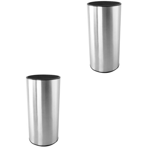 2Pièces Porte-Couteaux Solide Argent Pour Rangement Sécurisé 2