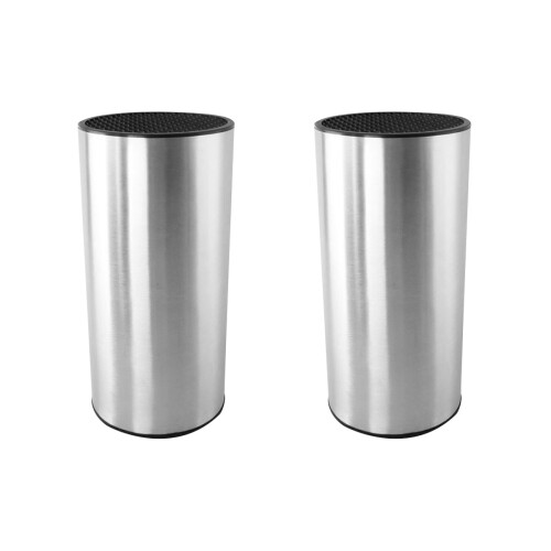 2Pièces Porte-Couteaux Solide Argent Pour Rangement Sécurisé 1