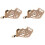 3Pièces Protection Muselière Anti-Morsure Marron Clair Ajustable 3