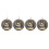 4Pièces Collier Métal Rétro Café Pour Allemand 11