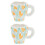 2Pcs White Handled Ceramic Coffee Cups Perfect for Breakfast Use 5