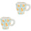 2Pcs White Handled Ceramic Coffee Cups Perfect for Breakfast Use 3