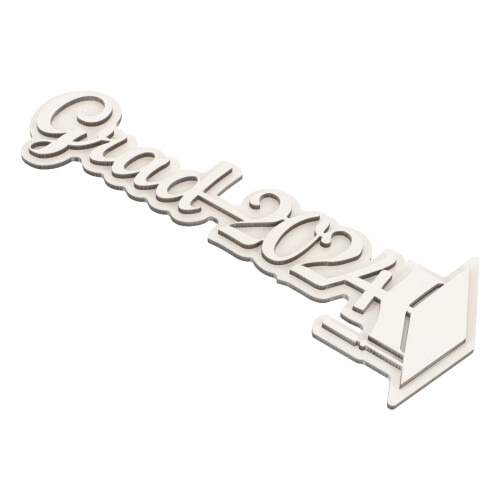 4Pièces Décor Table Sublimation Graduation 2024 Plaques Matériau 2