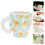 2Pcs White Handled Ceramic Coffee Cups Perfect for Breakfast Use 8