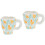 2Pcs White Handled Ceramic Coffee Cups Perfect for Breakfast Use 4
