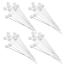 Stainless Steel Head Sewing Pins White for Quilting and Crafting