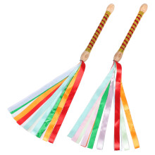 2Pièces Baguettes De Dandiya En Bois Pour Pratique Et Jeu