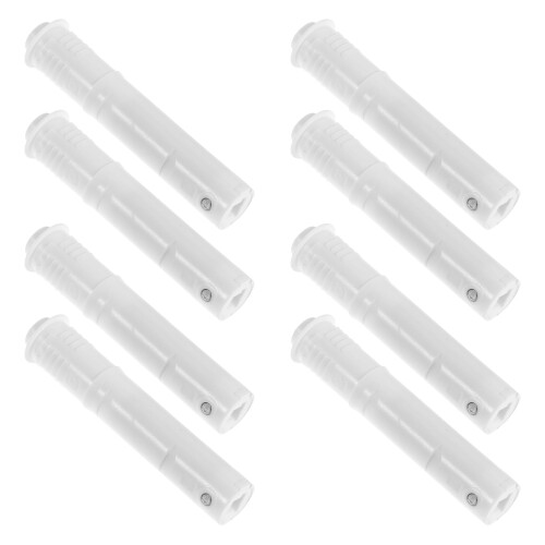 24Pcs White Push Tip-on Lock Hidden Door Hardware for Home Wardrobe 1