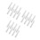 24Pcs White Push Tip-on Lock Hidden Door Hardware for Home Wardrobe 6