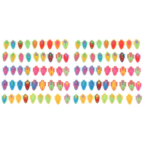 60Pièces Mini Modèles Bateaux Plastique Décor Maison Coloré 2