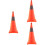 3Pièces Cônes De Route Pliables Orange Haute Visibilité LED 6