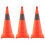 3Pièces Cônes De Route Pliables Orange Haute Visibilité LED 4