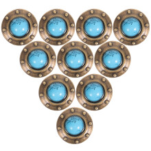30Pièces Conchos Pour Cuir À Vis, Boutons Métal Déco Sacs Multicolores