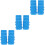 18Pièces Accessoires Micro Bleu Silicone Anti-Chute Pour Performances 4