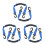 6Pièces Bandes Fixation Pour Roller Ski Outdoor 6