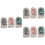 9Pcs Bath Mitt Scrubber Assorted Colors Exfoliating Sponge for Shower 6