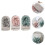 9Pcs Bath Mitt Scrubber Assorted Colors Exfoliating Sponge for Shower 10