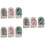 9Pcs Bath Mitt Scrubber Assorted Colors Exfoliating Sponge for Shower 7