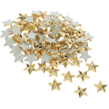 300Pcs Acrylic Golden Stars Flatback Rhinestones for Crafting