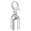 8Pcs Indoor Silver Aluminum Rope End Snap Hook for Queue Barrier Ropes 10