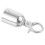 8Pcs Indoor Silver Aluminum Rope End Snap Hook for Queue Barrier Ropes 11