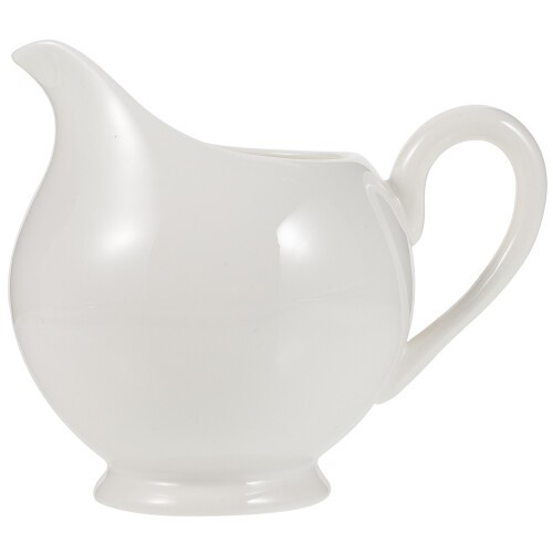 3Pcs White Ceramic Milk Pitchers with Spout for Coffee Bar and Kitchen