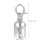 8Pcs Indoor Silver Aluminum Rope End Snap Hook for Queue Barrier Ropes 2