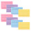288Pcs Portable Disposable Face Sponges Assorted Color for Makeup 1
