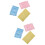 288Pcs Portable Disposable Face Sponges Assorted Color for Makeup 10