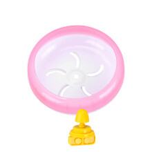 2 Count Small Animal Toy Gerbil Playpen Chinchilla Wheel Toys Pink