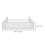 4Pcs Dormitory Hanging Storage Basket White Metal Bedside Basket 11