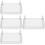 4Pcs Dormitory Hanging Storage Basket White Metal Bedside Basket 5