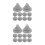 100 Pcs Silicone Shower Head Nozzles Replacement For Anti Clogging 6