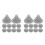 100 Pcs Silicone Shower Head Nozzles Replacement For Anti Clogging 9