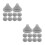 100 Pcs Silicone Shower Head Nozzles Replacement For Anti Clogging 4