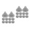 100 Pcs Silicone Shower Head Nozzles Replacement For Anti Clogging 8