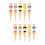 10Pcs ABS Plastic Golfs Tees Assorted Colors Stable Golf Ball Holders 9