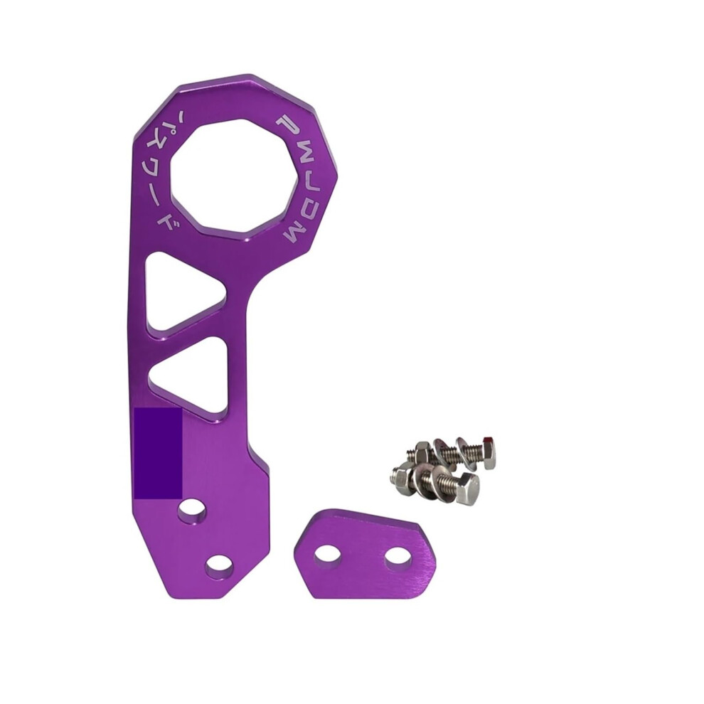 Universal Jdm Aluminum Alloy Rhombic Trailer Hitch Tow Hook Front Rear Bumper Purple 9113335629820