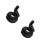 2Pcs Universal Black Throttle Lever Assembly Plastic Motorcycle Grips 4