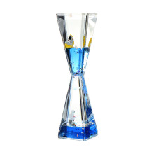 3Pcs Transparent Liquid Hourglass Ornament Rust-Resistant for Home